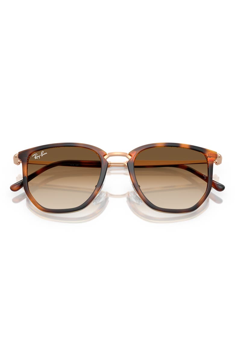 Ray-Ban 53mm Gradient Irregular Sunglasses, Alternate, color, Orange