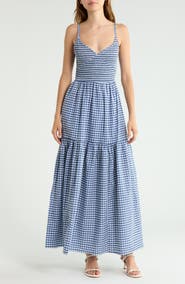 Vigoss Gingham Maxi Dress
