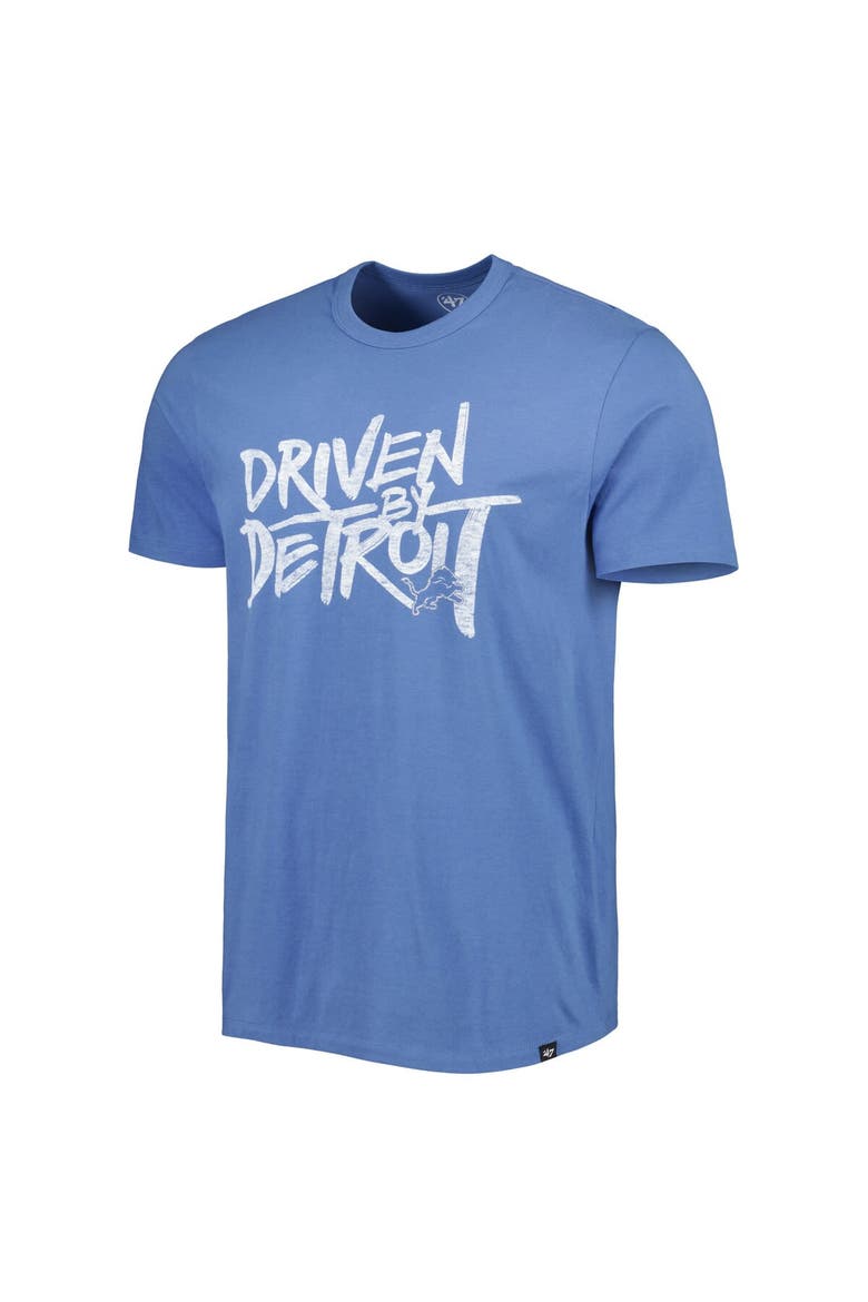 Men's '47 Blue Detroit Lions Driven by Detroit T-Shirt, Alternate, color, Blue