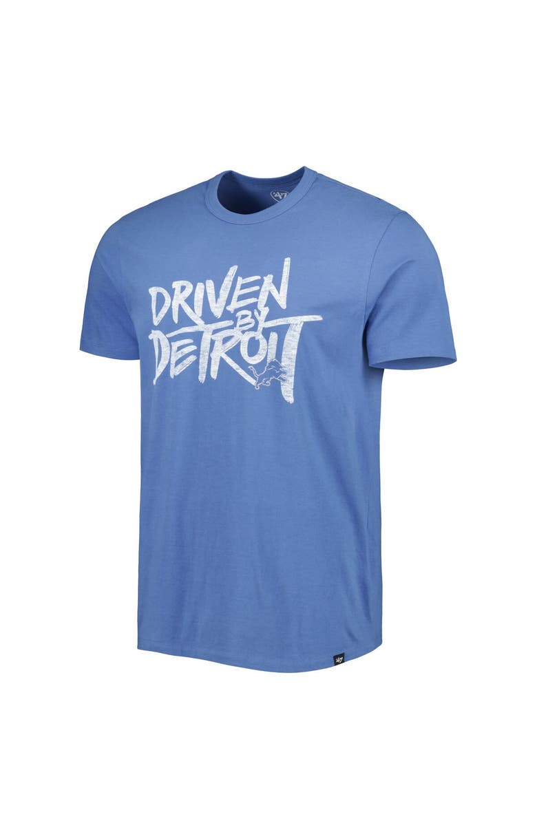 '47 Men's '47 Blue Detroit Lions Driven by Detroit T-Shirt, Alternate, color, Blue