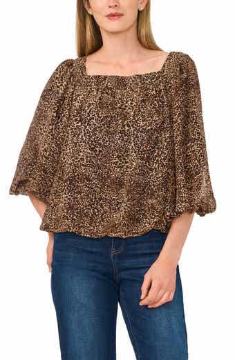 Square Neck Bubble Top