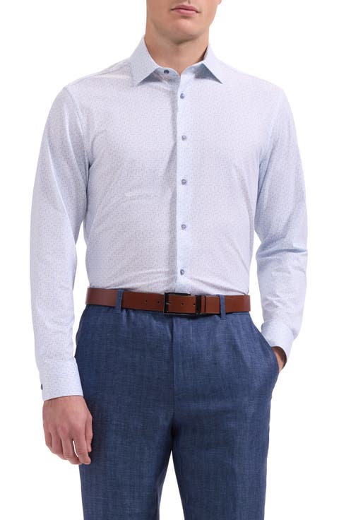James OoohCotton® Geo Print Button-Up Shirt