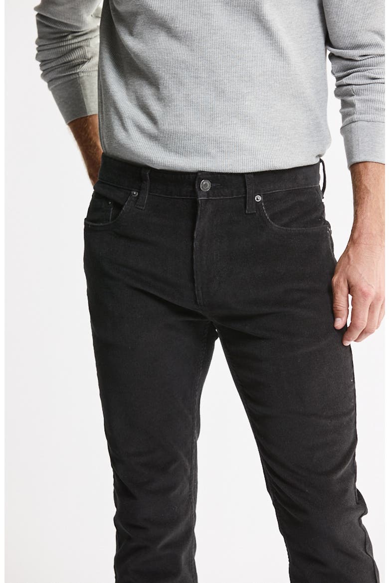 Stretch Corduroy 5-Pocket Pants, Alternate, color, BLACK