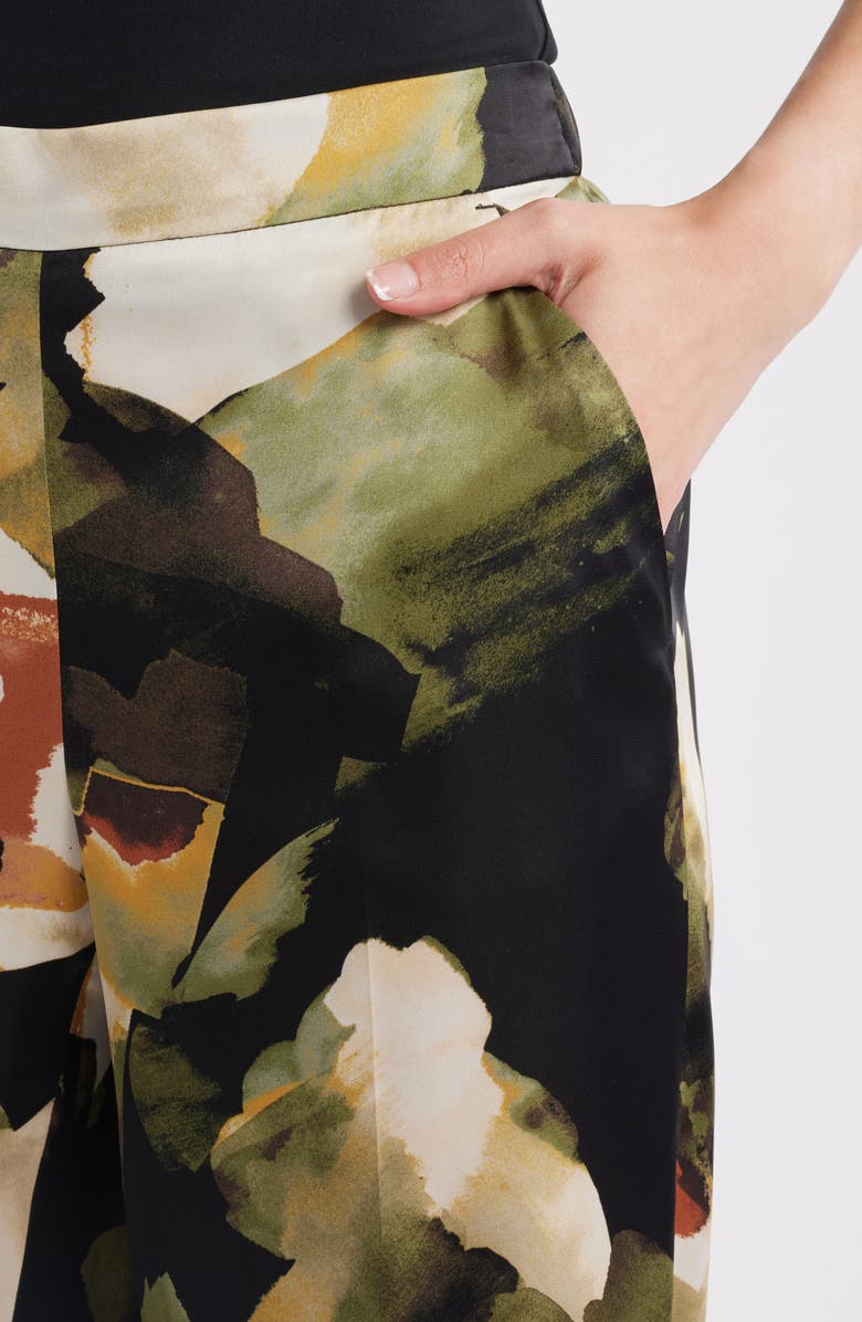 Anne Klein Abstract Print Pants, Alternate, color, Bay Leaf Multi