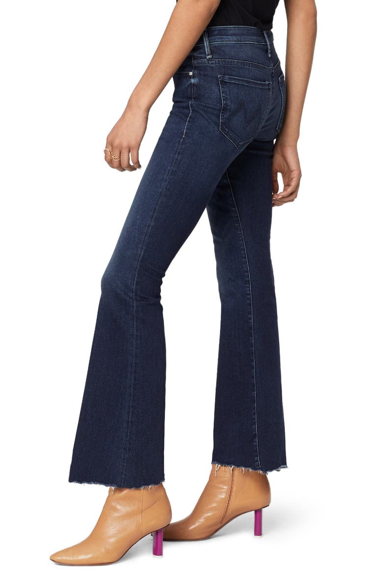 The Weekend High Waist Fray Hem Flare Jeans, Alternate, color, TONGUE AND CHIC