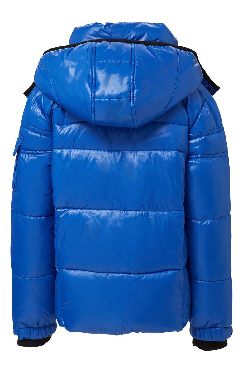 S13 Kids' Downhill Hooded Puffer Jacket, Alternate, color, Royal
