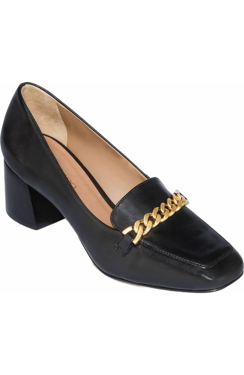 Bernardo Footwear Avery Heeled Chain Loafer, Alternate, color,