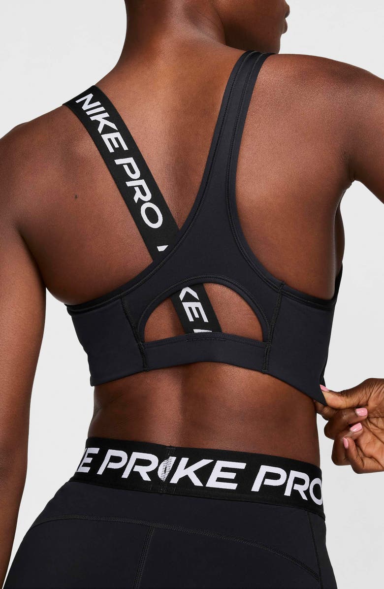Nike Pro Swoosh Asymmetric Sports Bra, Alternate, color,