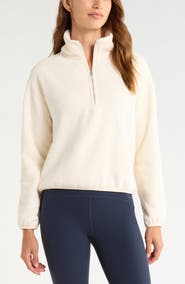 Zella Textured Half Zip Pullover