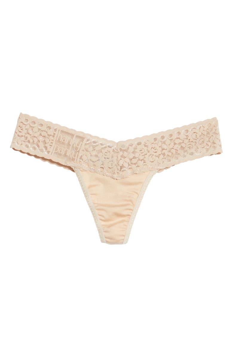 Hanky Panky Logo Low Rise Thong, Alternate, color, 