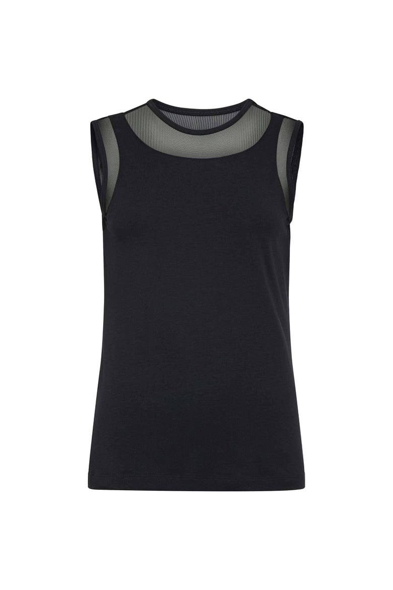 Flo Pima Cotton Tank, Alternate, color, Black