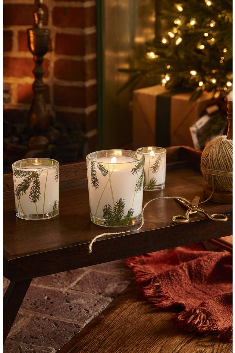 Frasier Fir Pine Needle Poured Candle, Alternate, color, GREEN/CLEAR