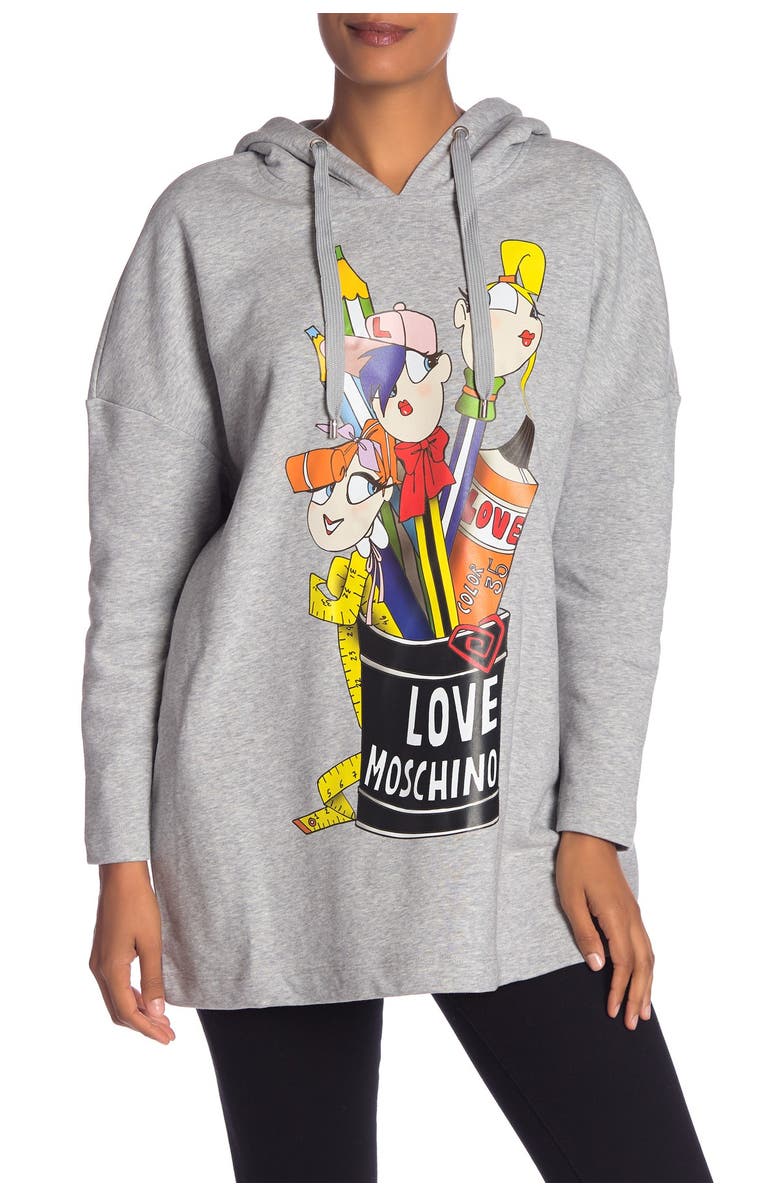 Love Moschino Apuccio Felpa Hoodie, Main, color,