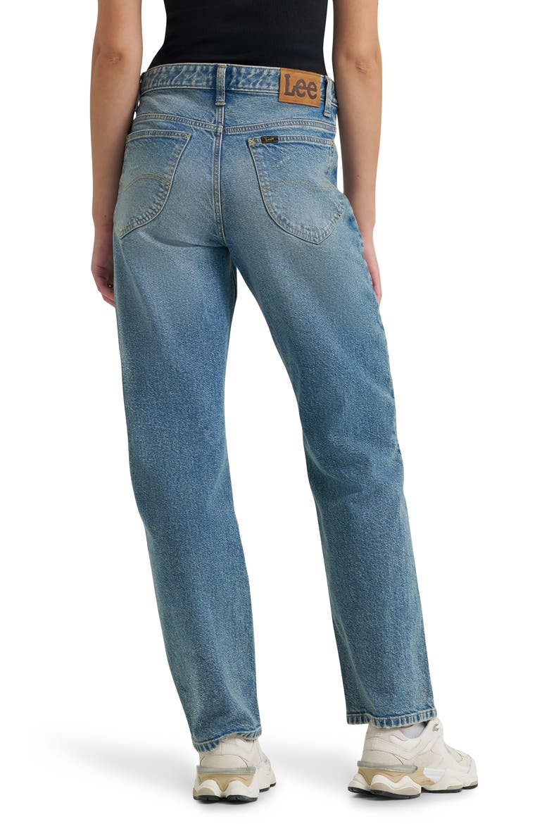 Rider™ Ripped Classic Mid Rise Straight Leg Jeans, Alternate, color, SPRING BACK DX