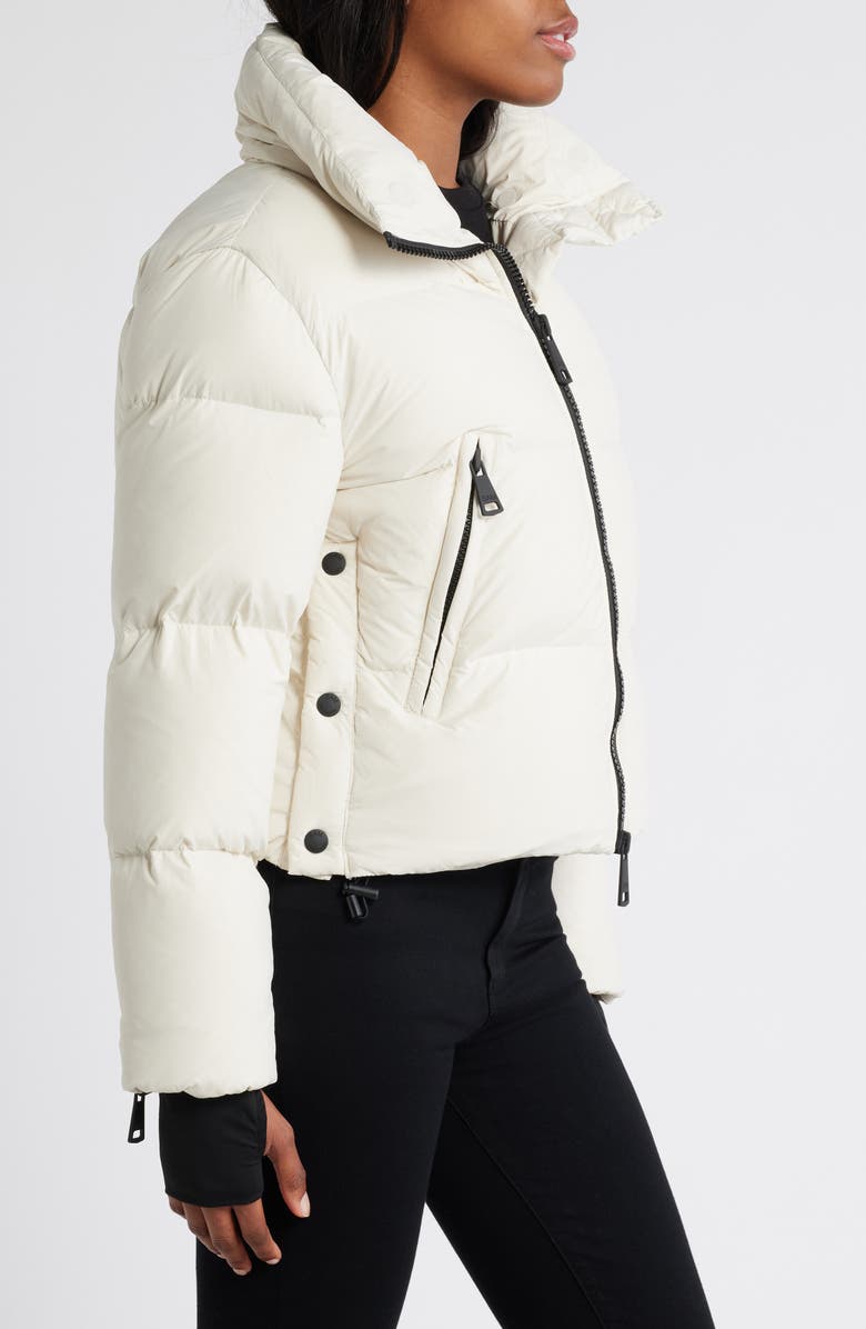 SAM. Kaia Water Resistant Down Puffer Jacket with Removable Genuine Shearling Trim, Alternate, color,