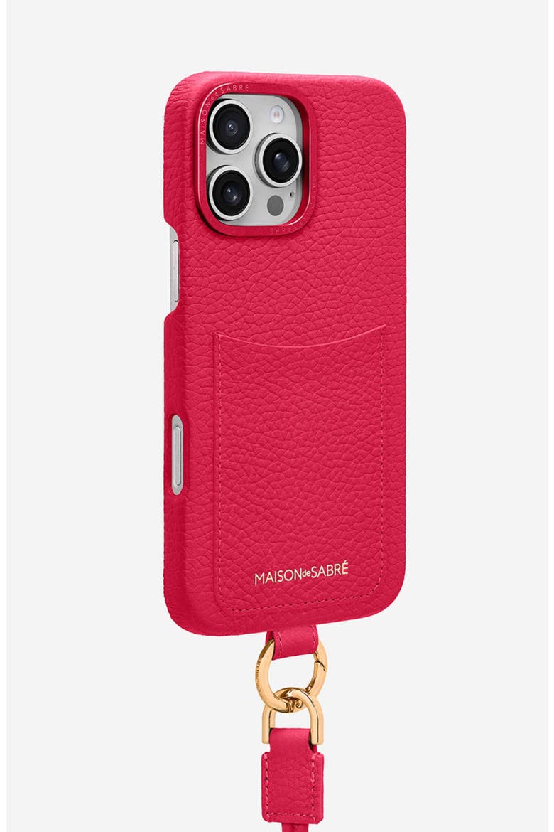 Sling Phone Case iPhone 16 Pro Max, Alternate, color, Shibuya Fuchsia