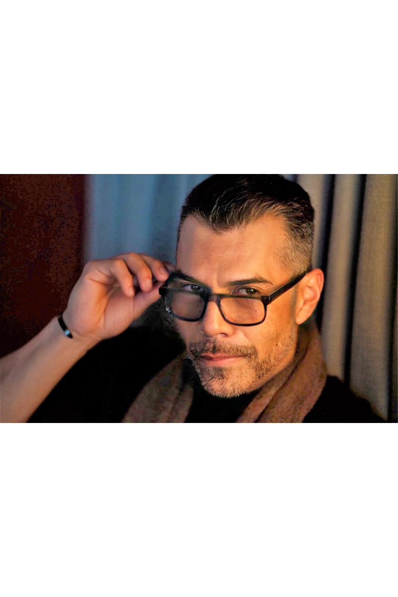 Dave Half Frame Computer Blue Light Size Large Readers, Alternate, color, Havana Tortoise