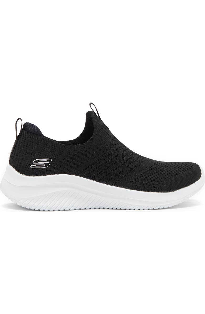 SKECHERS Ultra Flex 3.0 Classy Charm Sneaker, Alternate, color, Black/ White