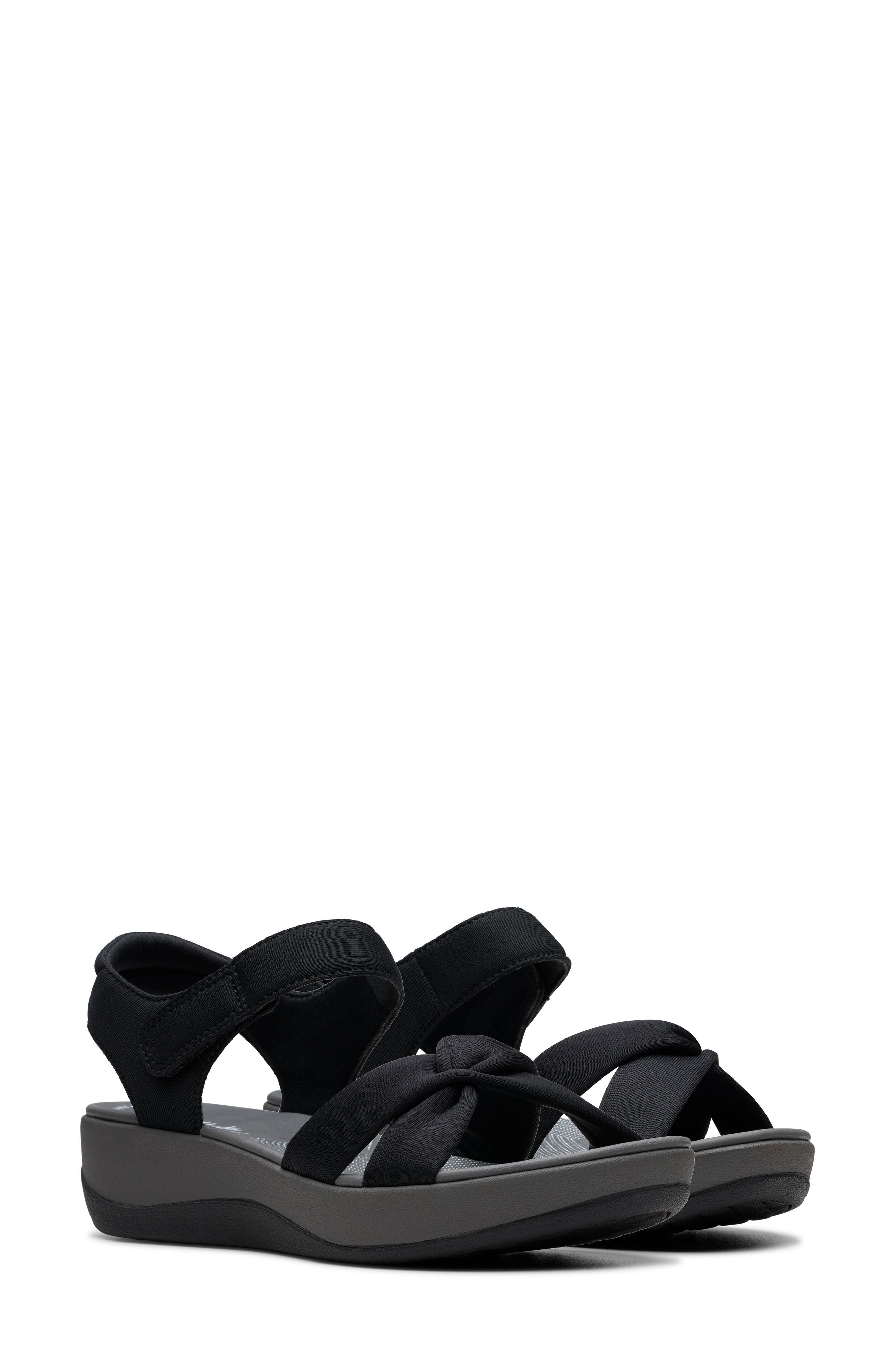 Clarks<sup>®</sup> Arla Daisy Sandal, Alternate, color, Black