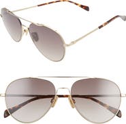 rag & bone 58mm Gradient Aviator Sunglasses