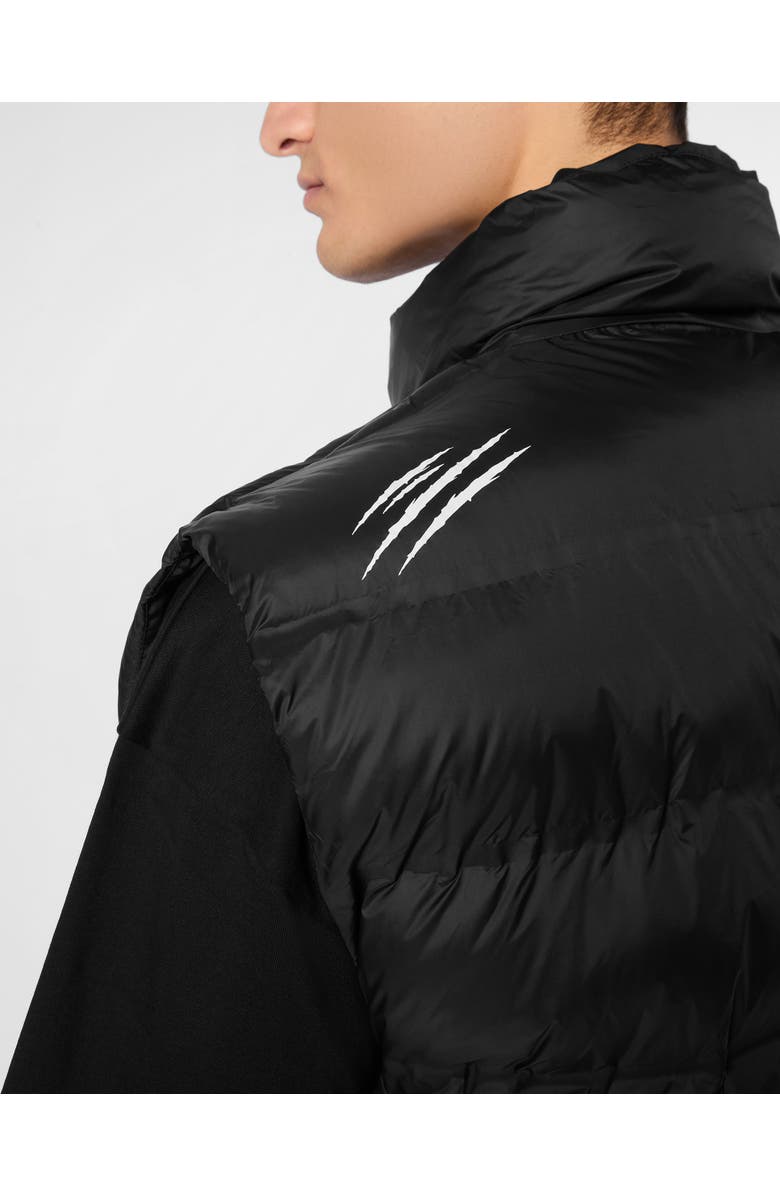 PLEIN SPORT Lightweight Padded Vest Scratch Men, Alternate, color, Black