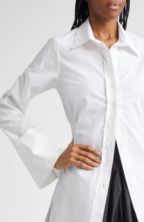 Renaissance Renaissance Olympia Button Up Shirt In White