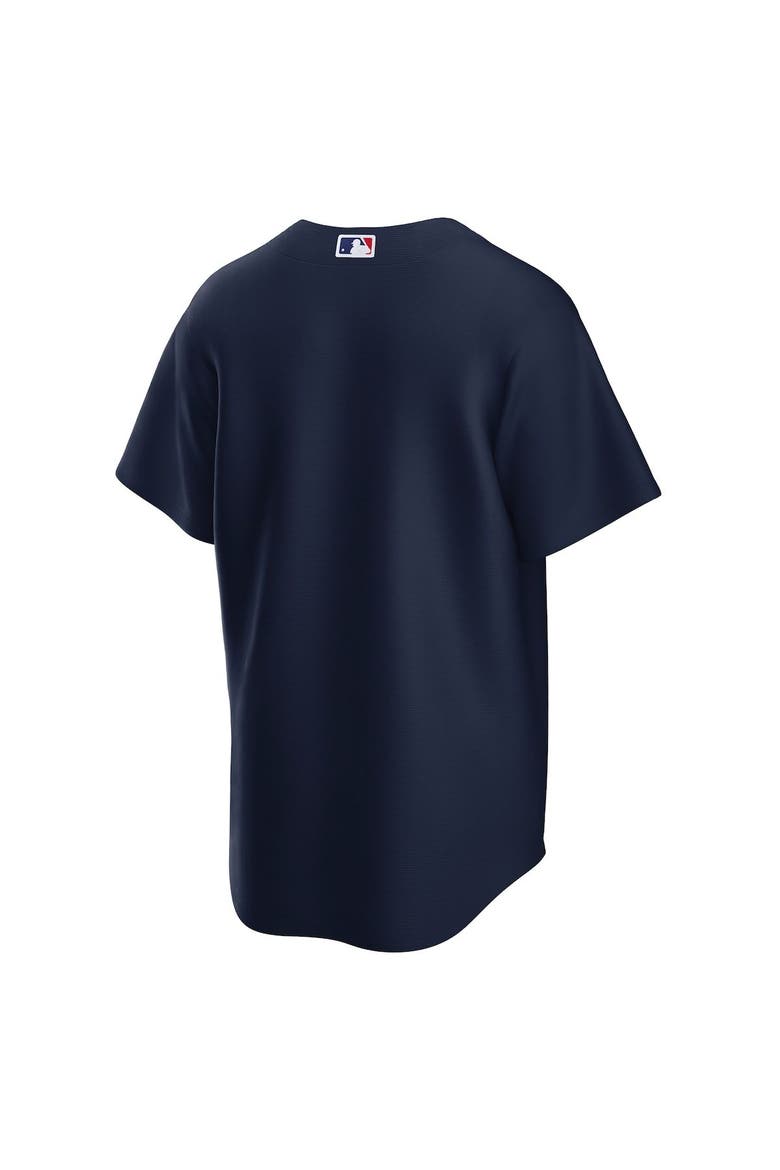 Men's Nike Navy Cleveland Guardians Alternate Replica Jersey, Alternate, color, Navy