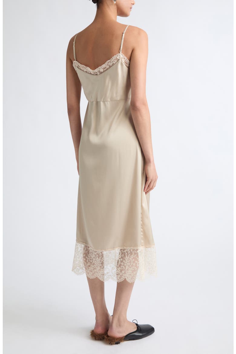 Lace Trim Slipdress, Alternate, color, OYSTER