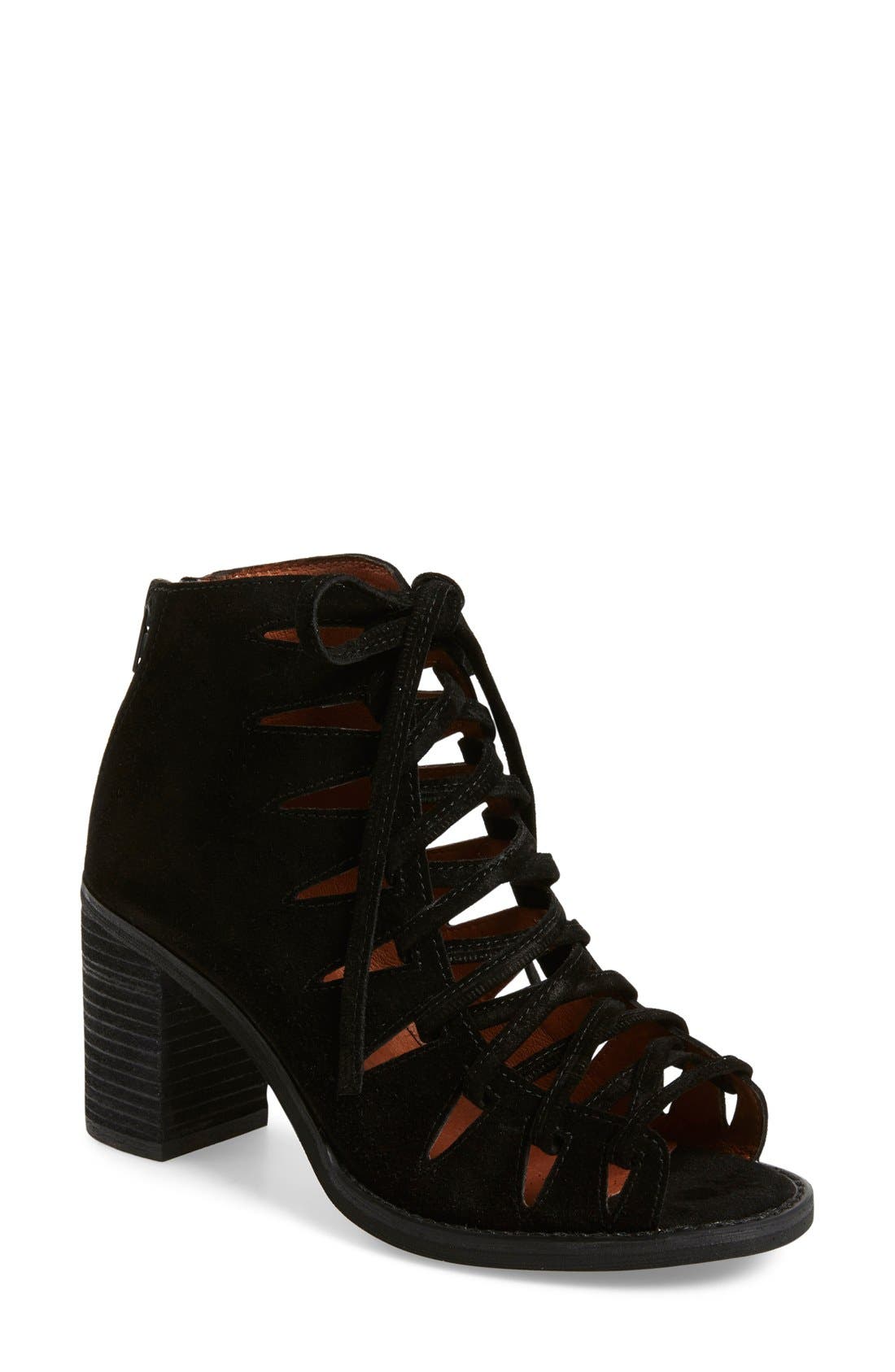 Jeffrey Campbell 'Corwin' Open Toe Bootie, Main, color, 
