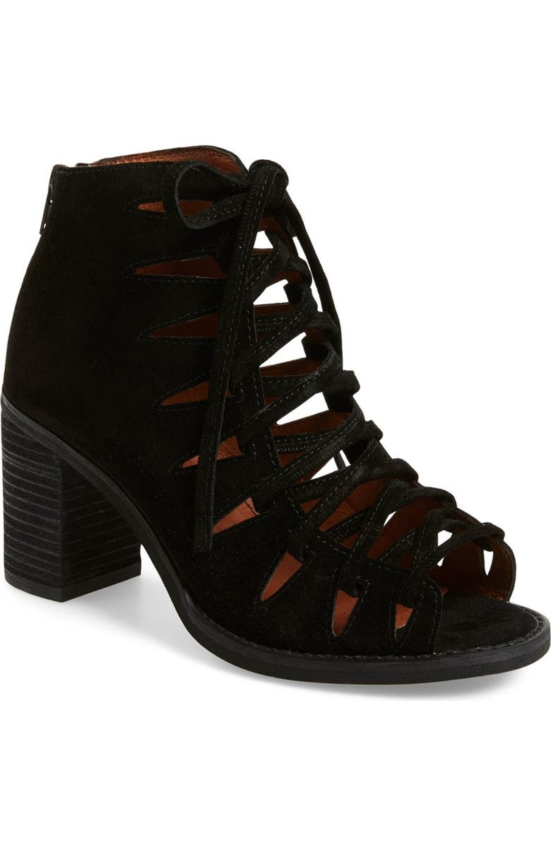 Jeffrey Campbell 'Corwin' Open Toe Bootie, Main, color,