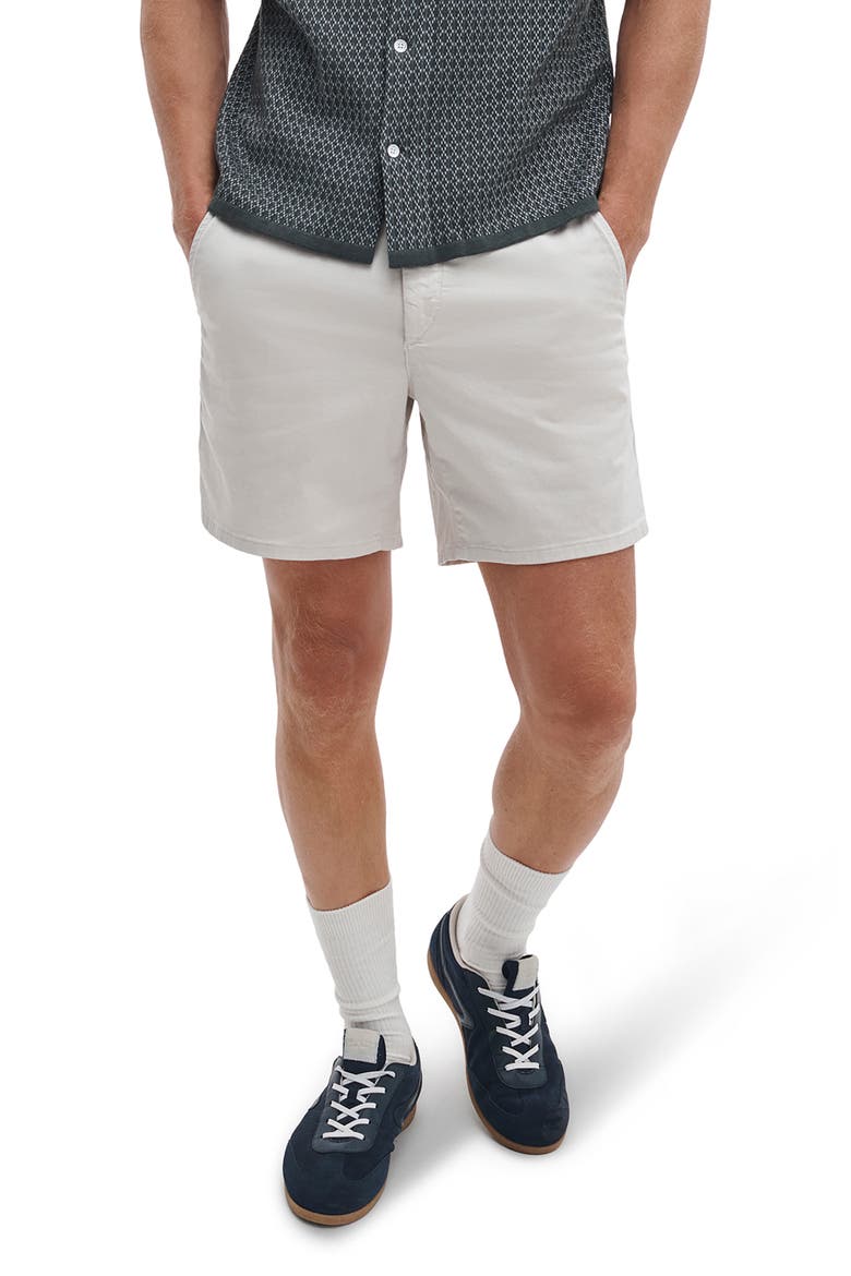 Standard Cotton Stretch Twill Chino Shorts, Main, color, IVORY
