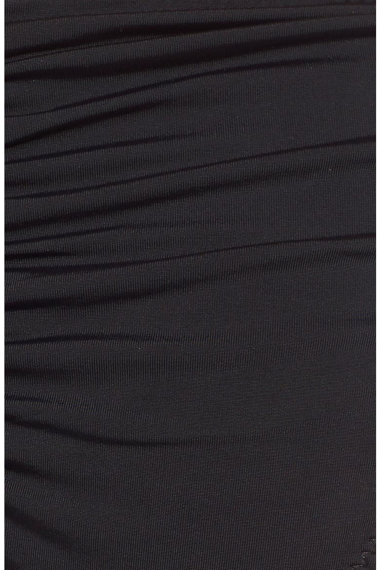 Ruched Bikini Bottoms, Alternate, color, BLACK