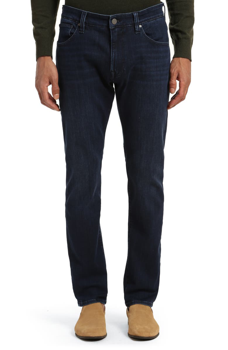 34 Heritage Courage Relaxed Straight Leg Jeans, Main, color, Dark