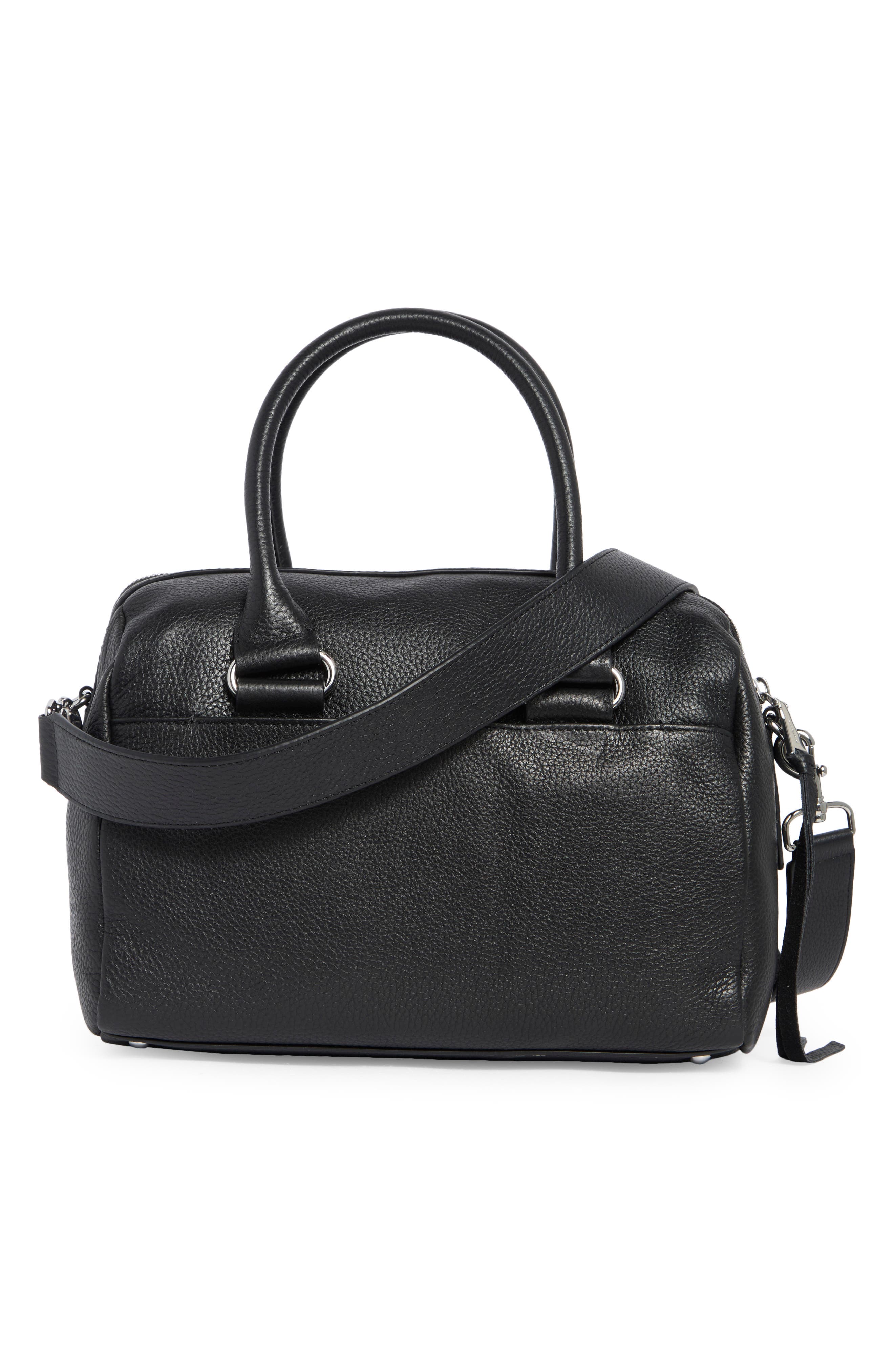 Hudson Barrel Bag, Alternate, color, BLACK