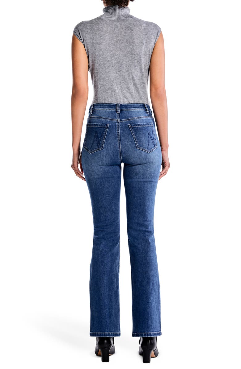 NIC+ZOE High Waist Bootcut Jeans, Alternate, color, Atlantic