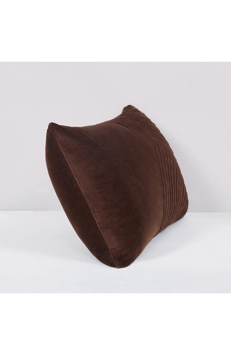 LUSH DECOR Delta Velvet Pillow Cover, Alternate, color, Brown