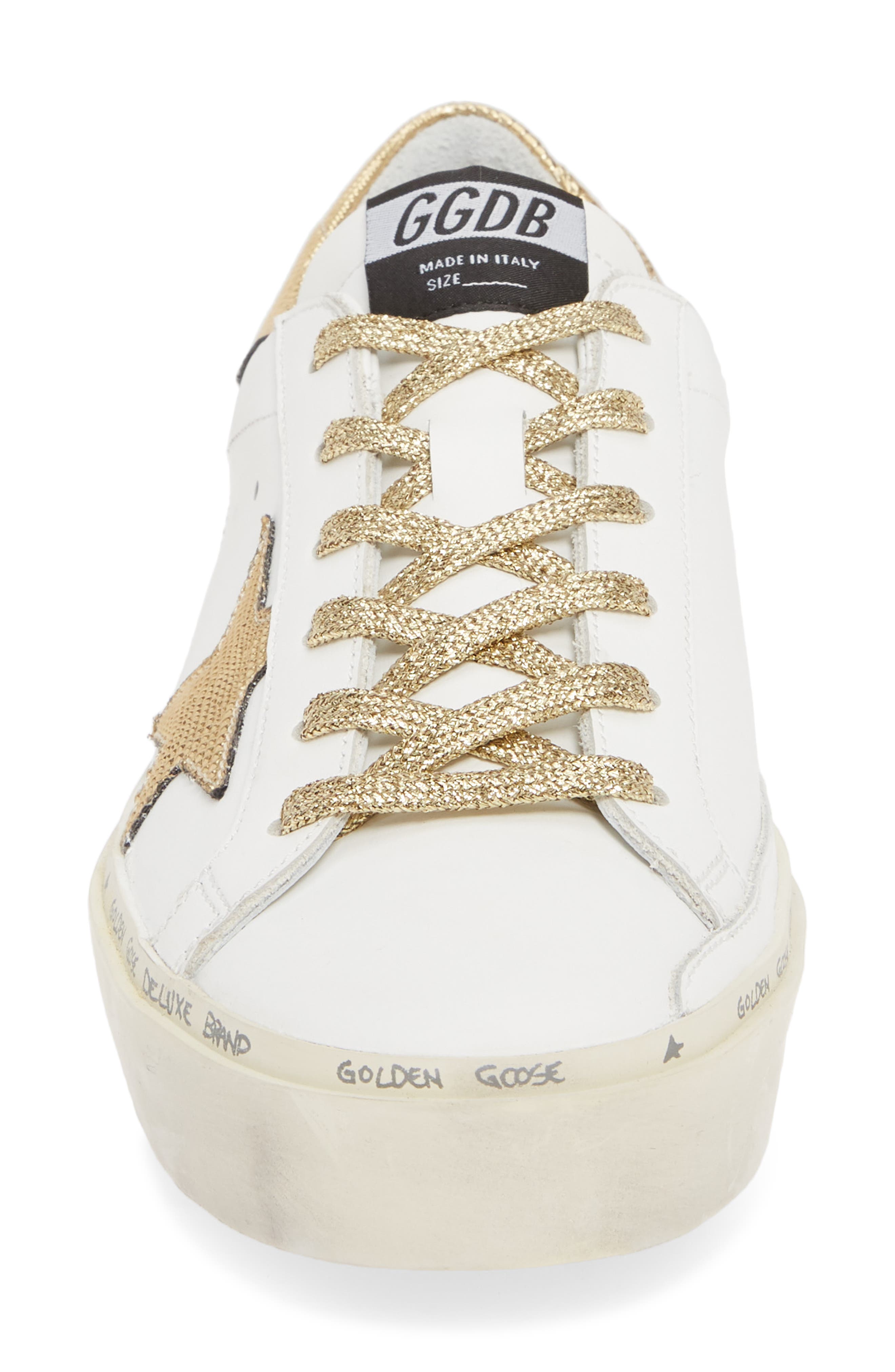 Golden Goose Hi Star Metallic Platform Sneaker, Alternate, color, 