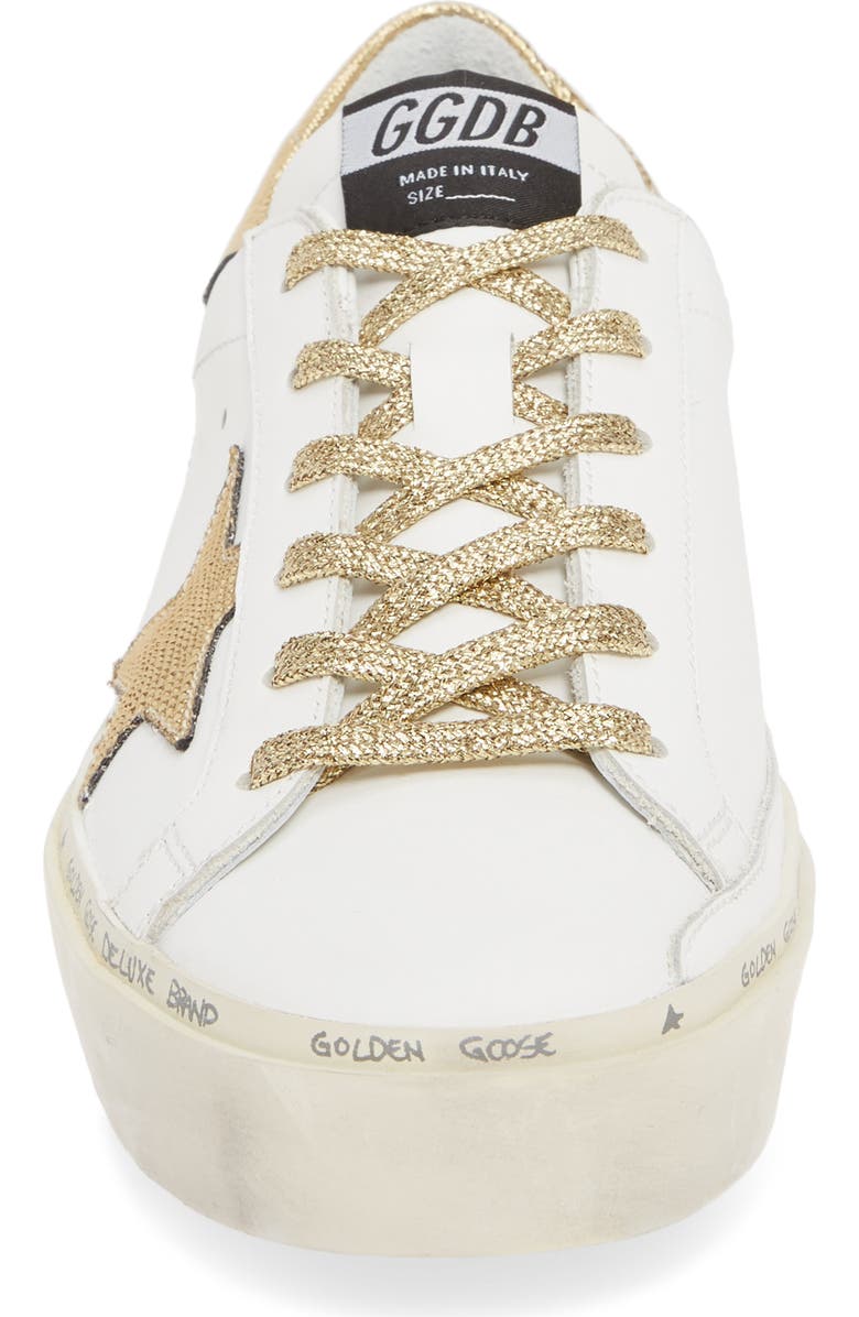 Golden Goose Hi Star Metallic Platform Sneaker, Alternate, color,