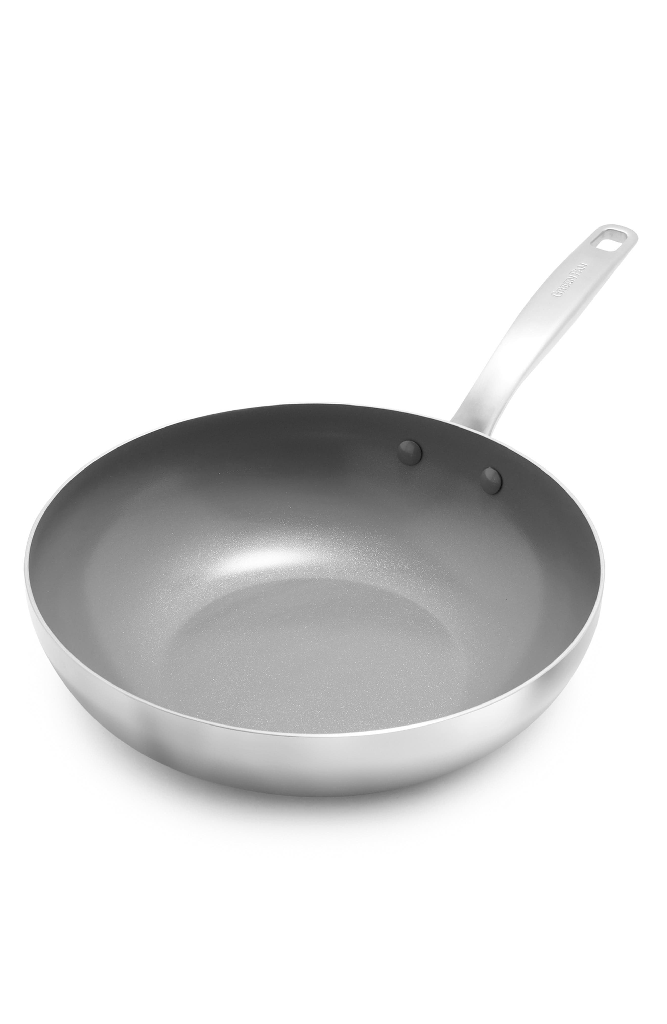 GreenPan Chatham Anodized Stainless Ceramic Nonstick Wok