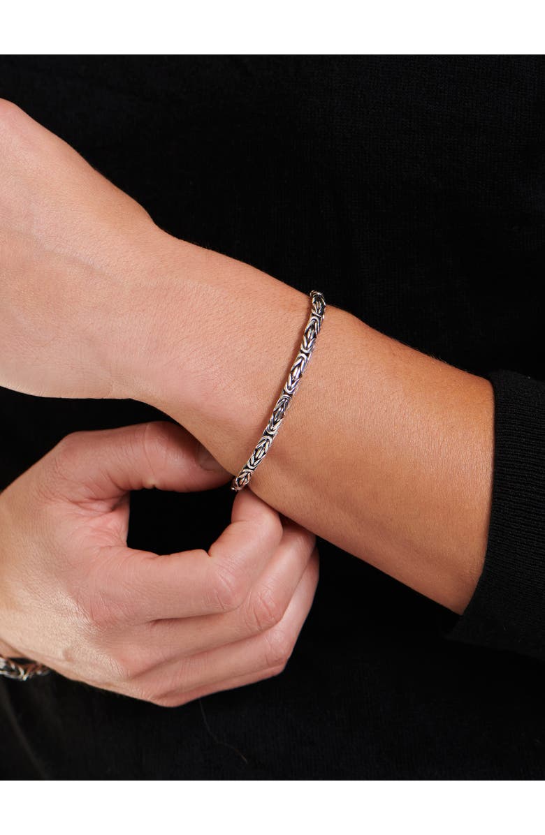 DEVATA Borobudur Oval Chain Bracelet in Sterling Silver, 6mm, Alternate, color, Silver