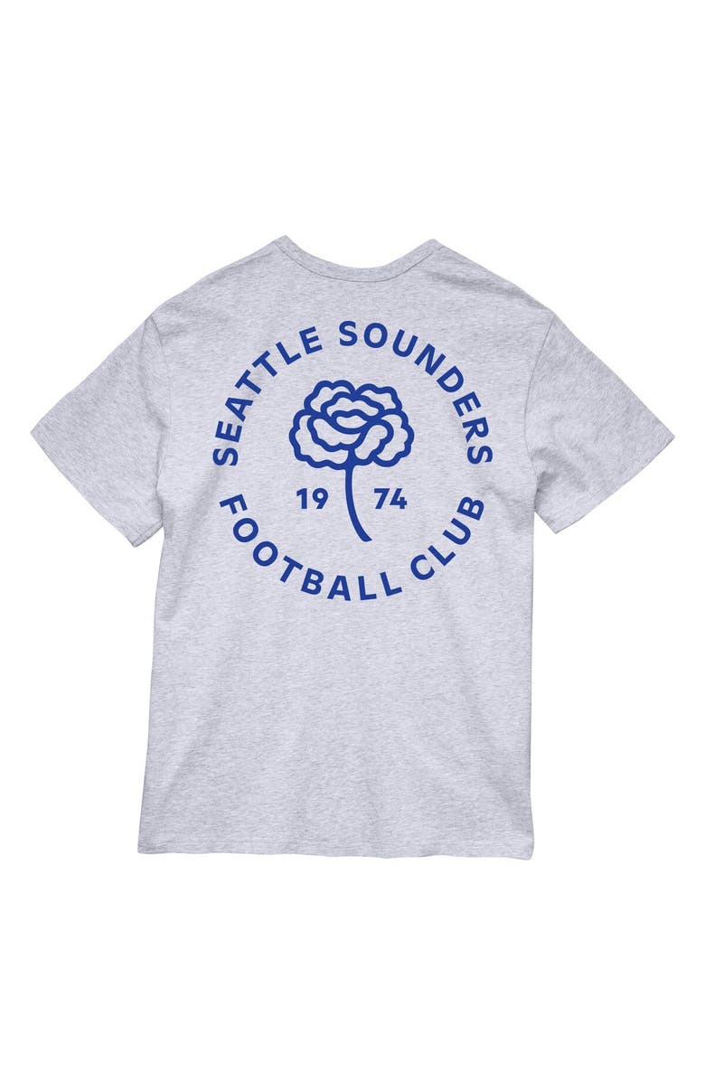 Mitchell & Ness Men's Mitchell & Ness  Heather Gray Seattle Sounders FC  Carnation T-Shirt, Alternate, color, 