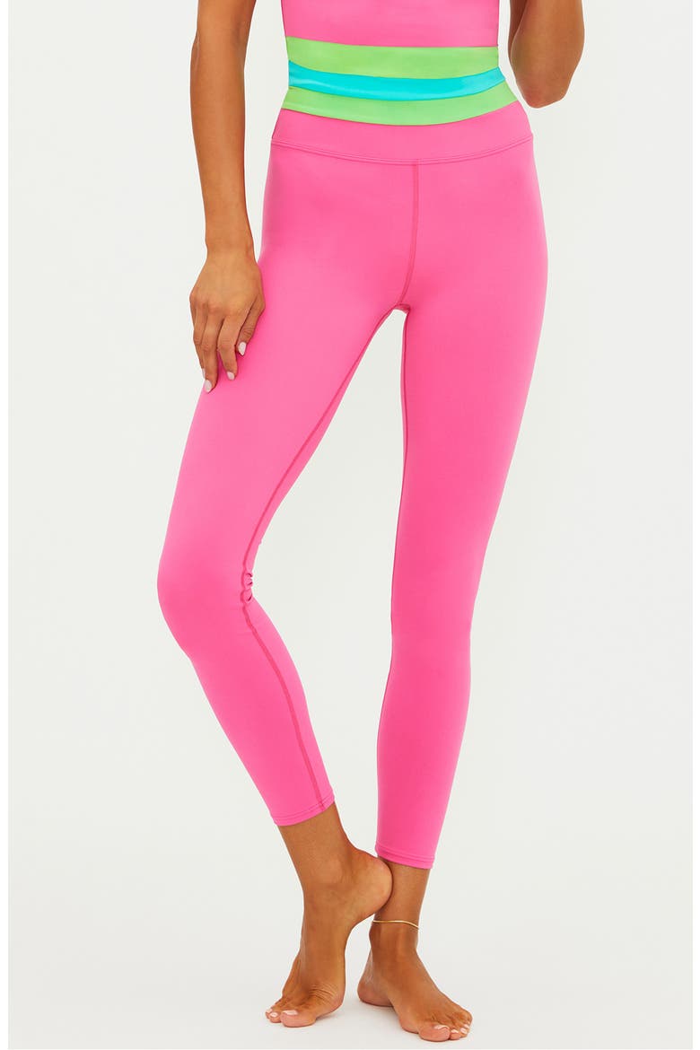 Trinity High Waist Leggings, Main, color, STRAWBERRY