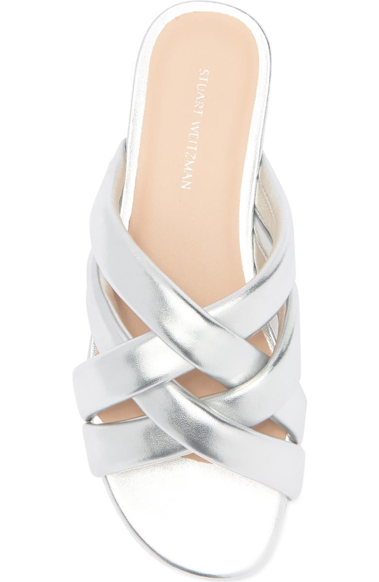 Stuart Weitzman Crossover Slide Sandal, Alternate, color,