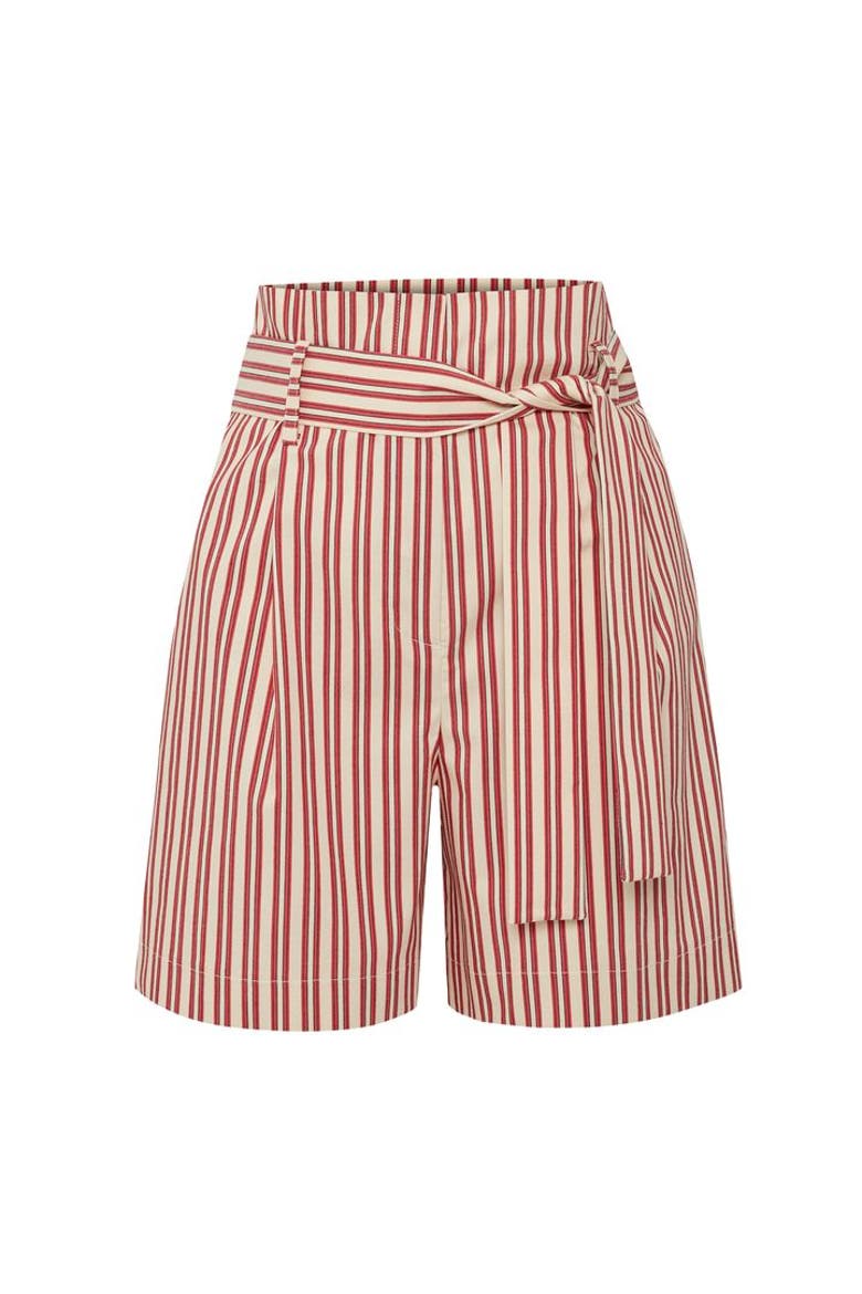 Raegan Striped Shorts, Alternate, color, RED
