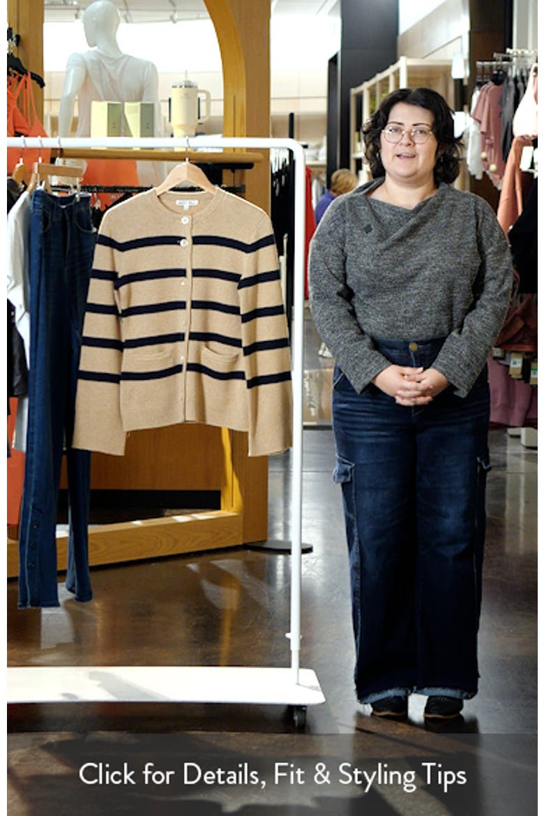 Provence Stripe Cotton & Cashmere Cardigan video