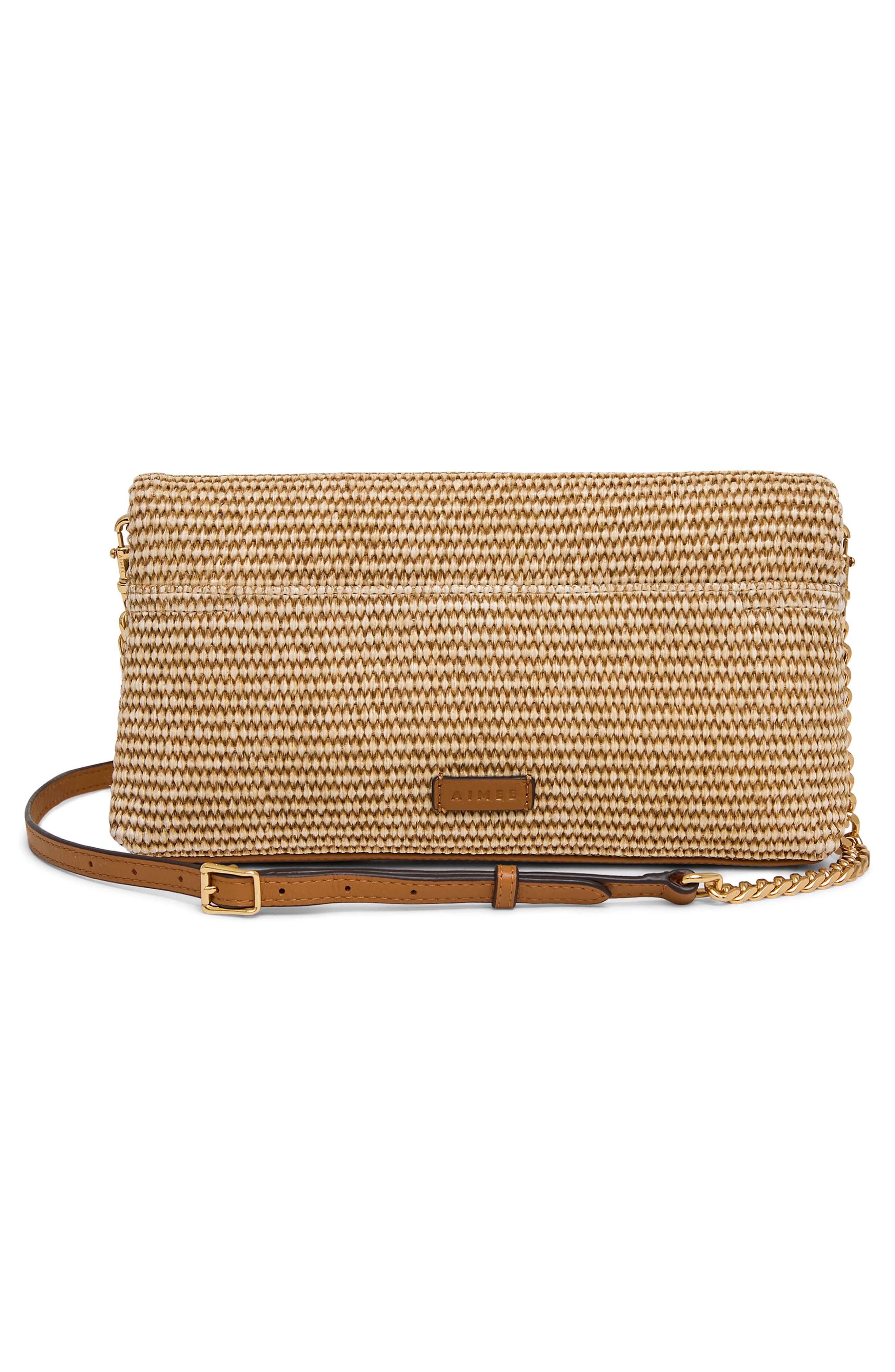 Jagger Clutch, Alternate, color, RAFFIA LATTE
