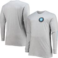 PROFILE Men's Heathered Gray Charlotte FC Big & Tall Combo Long Sleeve T-Shirt