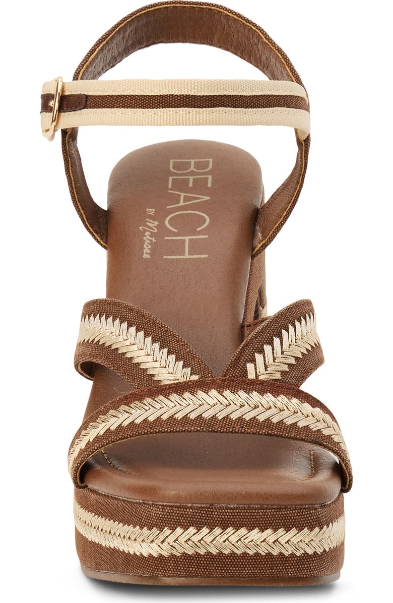 BEACH BY MATISSE Adelaide Ankle Strap Platform Sandal, Alternate, color, Chocolate