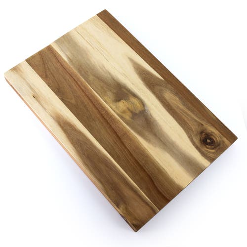 Kenmore Archer 21 Inch Acacia Wood Cutting Board With Groove Handles In Brown