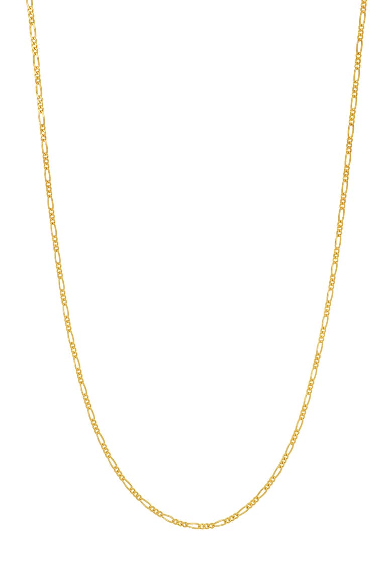 14K Gold Figaro Chain Necklace (Nordstrom Exclusive), Main, color, 14K YELLOW GOLD
